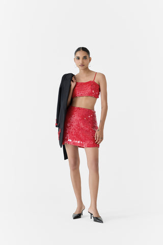 Ensemble de paillettes rubis