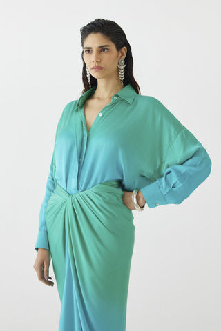 Shirt Draped Dress