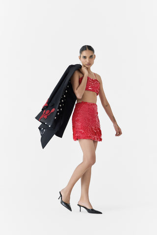 Ensemble de paillettes rubis