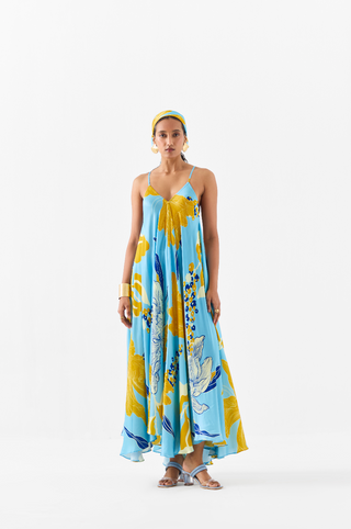 White Rose Strappy Dress