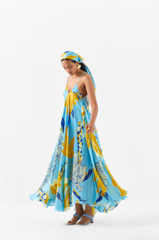 White Rose Strappy Dress