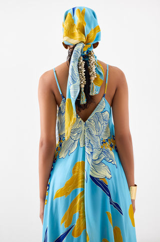 White Rose Strappy Dress