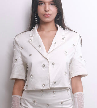 Crystal Matching Set - Jacket and Skirt