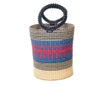 Naa Straw Bucket Bag