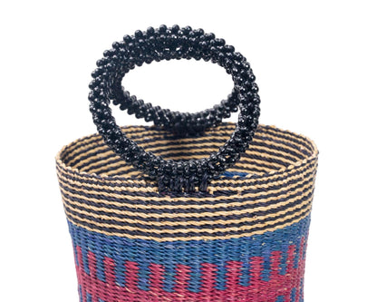 Naa Straw Bucket Bag