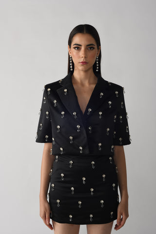 Crystal Matching Set - Jacket and Skirt