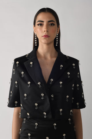 Crystal Matching Set - Jacket and Skirt