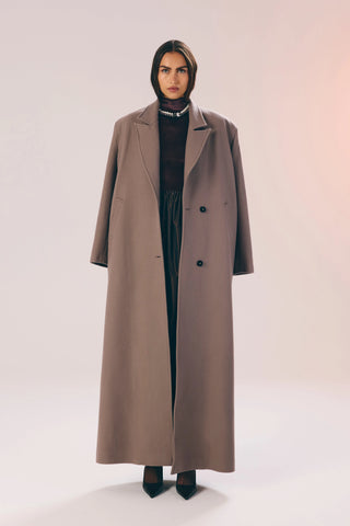 Mathilda double breasted wool coat