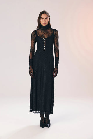 Be happy lace dress & abaya set