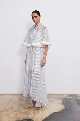 Charlotte cotton cape dress