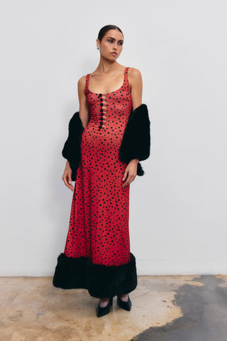 Be happy polka dots dress