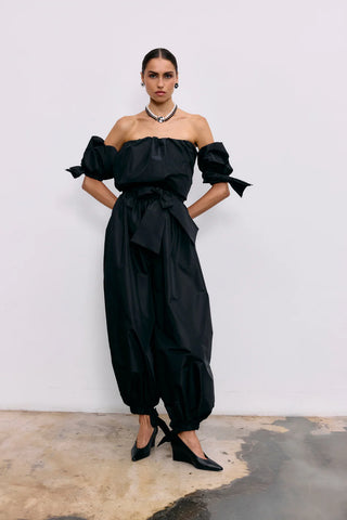 Claudia taffeta balloon top