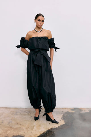 Claudia taffeta balloon top