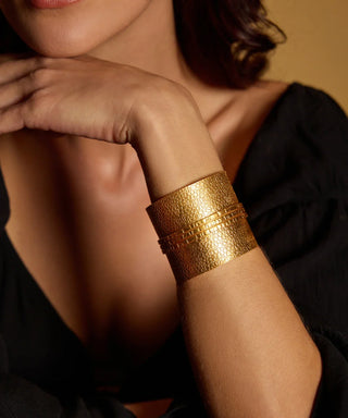 Gold Textured Cuff