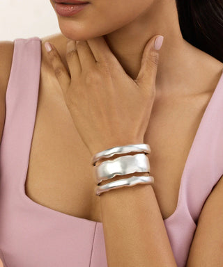 Silver Triple Cuff