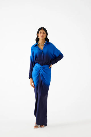 Shirt Draped Dress