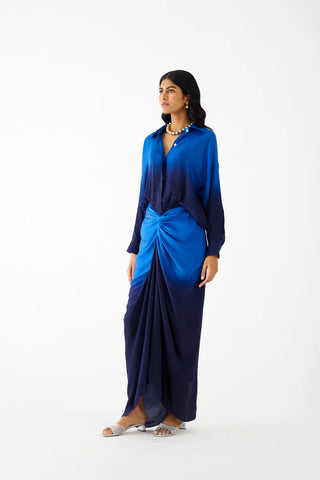 Shirt Draped Dress