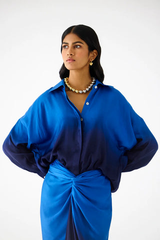 Shirt Draped Dress