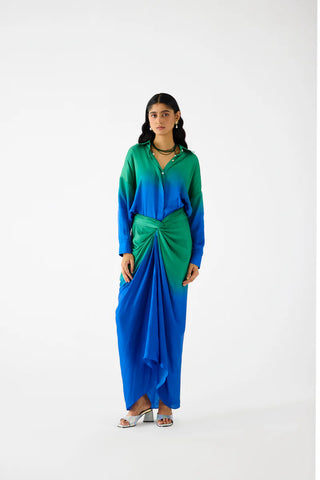 Shirt Draped Dress