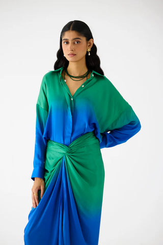 Shirt Draped Dress