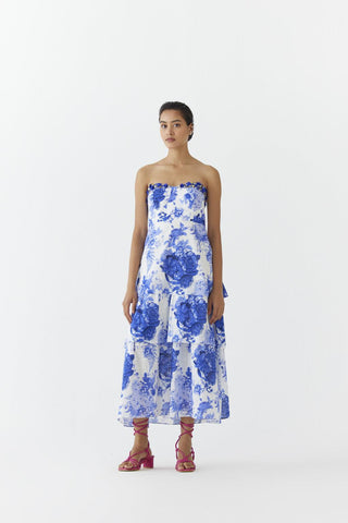 Chintz Tiered Off-Shoulder Dress