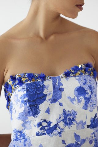 Chintz Tiered Off-Shoulder Dress