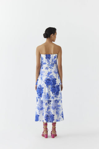 Chintz Tiered Off-Shoulder Dress