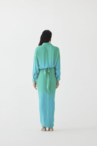 Shirt Draped Dress