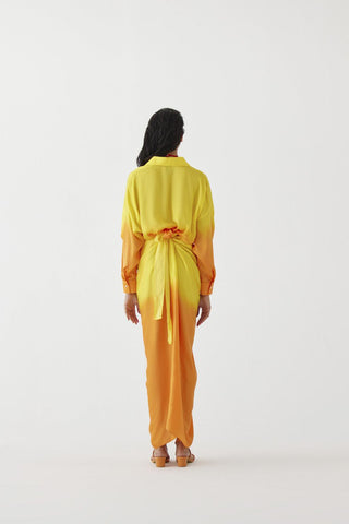 Shirt Draped Dress