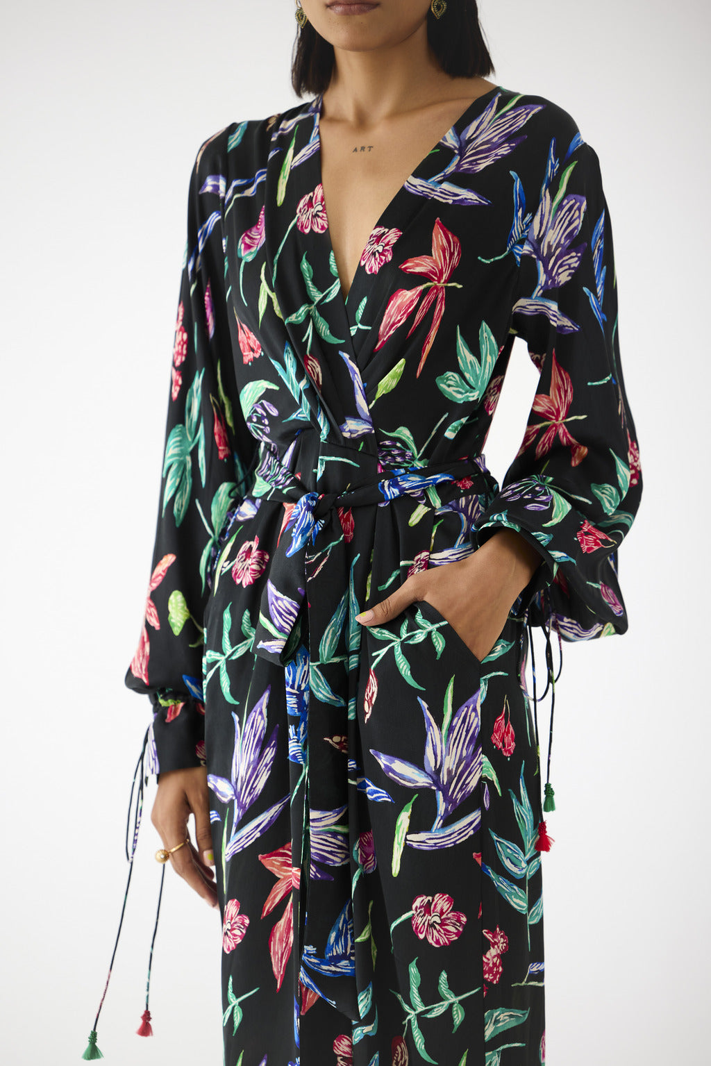 Black Botanica Jumpsuit