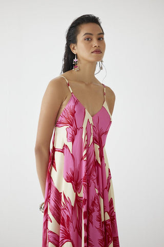 Pink Aphrodite Strappy Dress