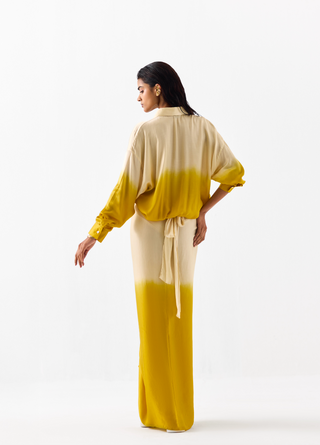 Dawn Draped Shirt Dress