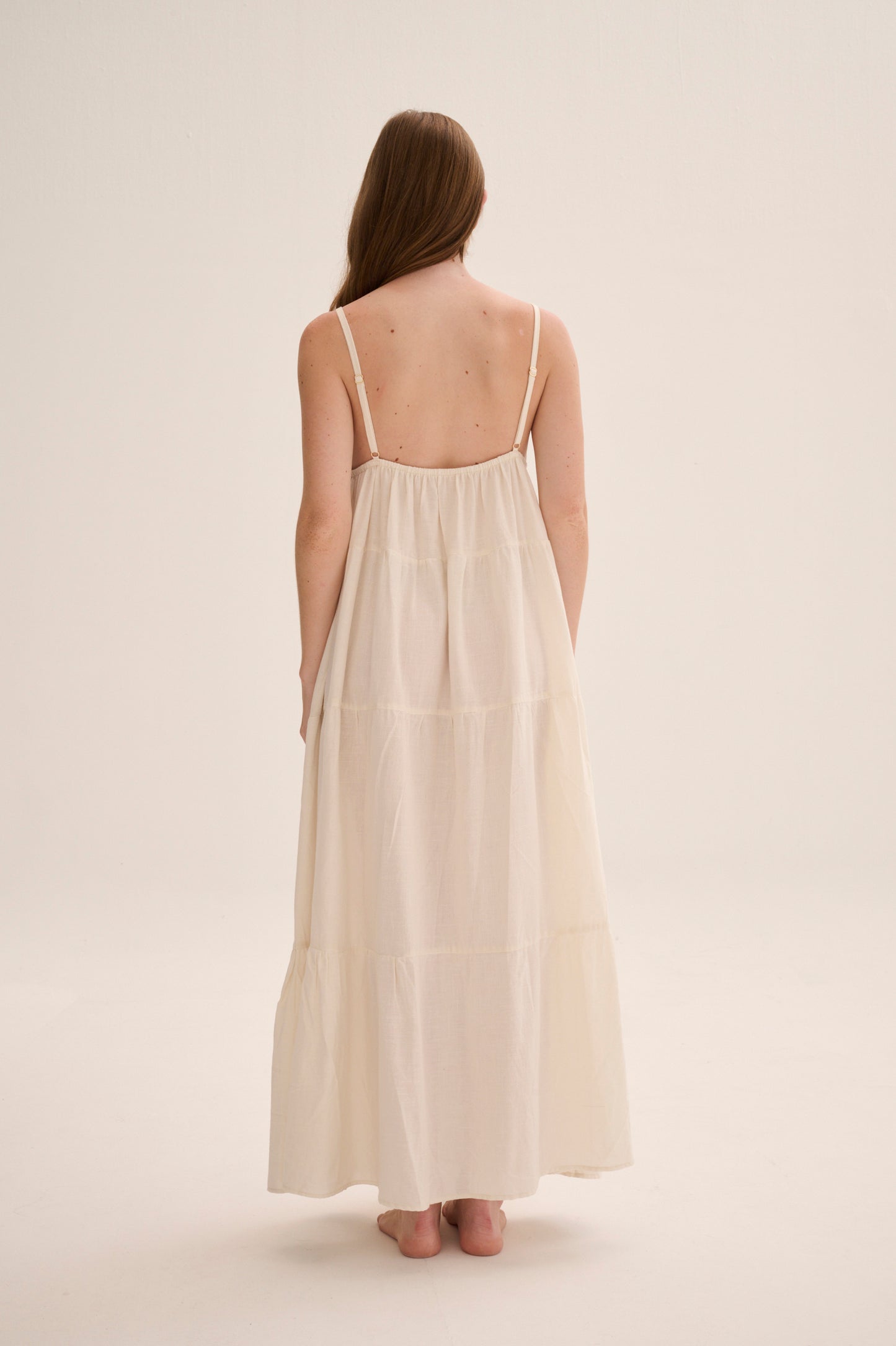 Tiempos Dress Beige
