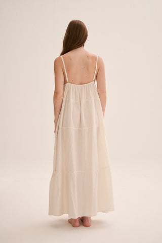 Tiempos Dress Beige