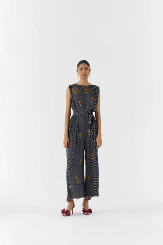 Onyx Polka Dot Jumpsuit