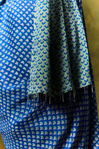 Zaroon Silk Saree Dress