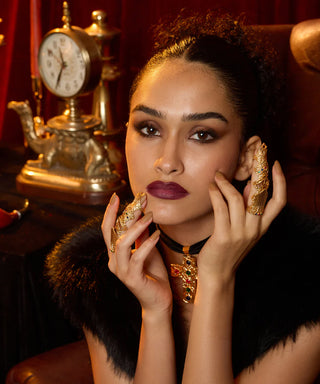 The Virgina Studded Finger Ring